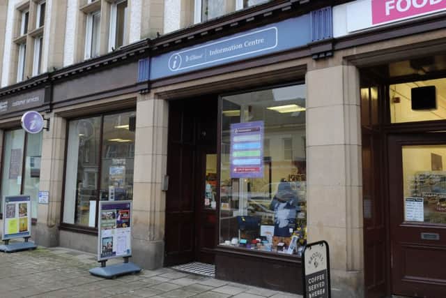 The tourist Information centre in Peebles High Street.