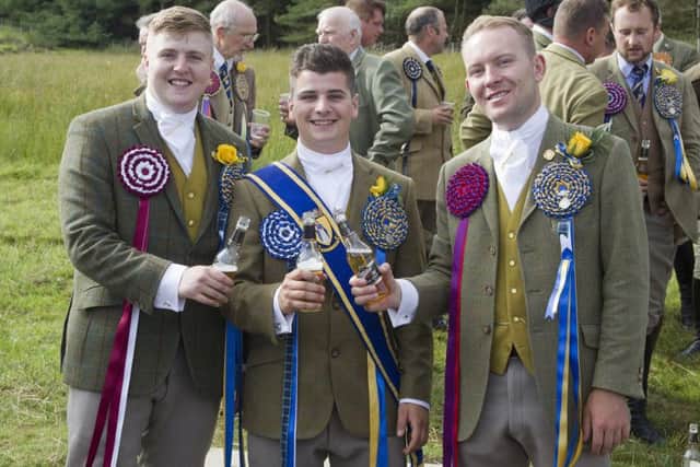 Lauder Cornet Chris Rogerson and his right and left-hand men Hagen Steele and Greg Scott.