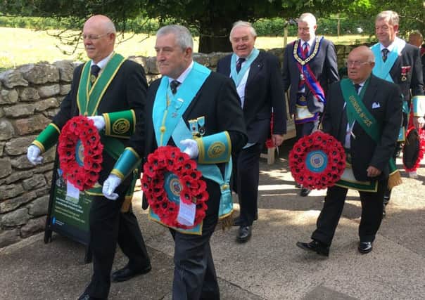 A group of big-hearted bikers took part in wreath laying ceremonies at the grave of Field Marshal Earl Haig at Dryburgh Abbey as part of a fundraising effort to raise Â£60,000 for Poppyscotland.