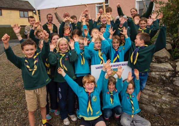 Children from the Beavers, Cubs and Scouts , joined leaders to celebrate the good news.