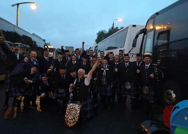 Tweedvale Pipe Band place third in grade 4a at the World Pipe Band Championships.
