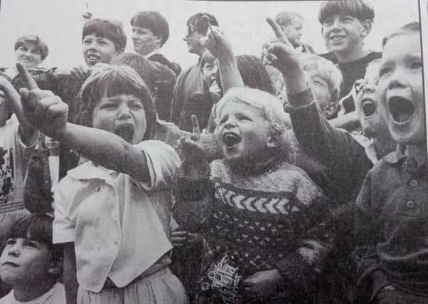 Children at Galashiels fair in 1993. SR NOSTAGLIA