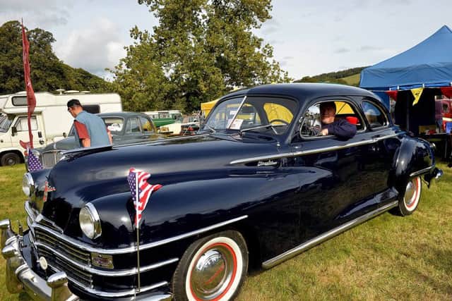 David Hastie with his 1947 Chrysler Winsor ( only bought it 4 months ago)
