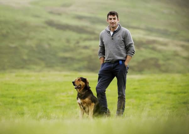 Hamish Dykes and his dog Doug who appear in the new Scotch Lamb TV advert.