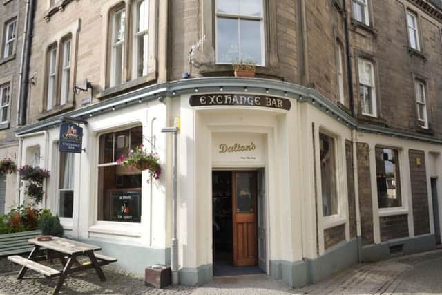 The Exchange Bar in Hawick, alias Dalton's.