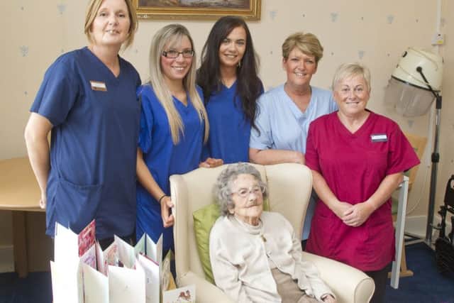 Dorothy McCrerie turns 105 at Boncehster Bridge Care Home.