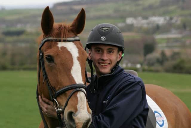 George Crawford, from Melrose, with his horse Kian. George, 20, lost his life on Sunday after he was hit by a car in Shropshire.