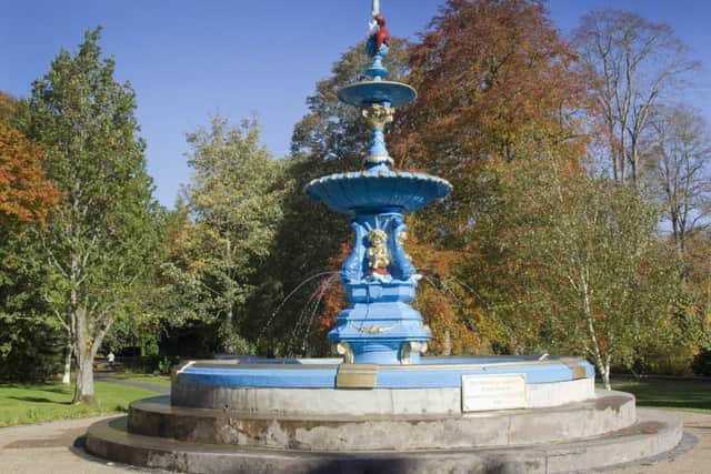 Wilton Lodge Park's restored fountain in Hawick.