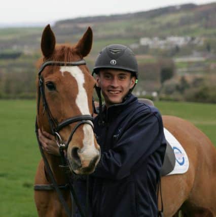 George Crawford, from Melrose, with his horse Kian. George, 20, lost his life last Sunday after he was hit by a car in Shropshire.