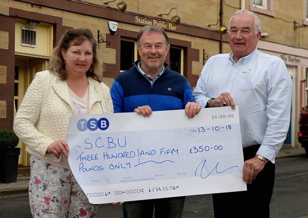 The Station Hotel in Melrose held a 'Mr and Mrs' competition on September 29, with winners Eddie and Roslyn Brydon from Melrose choosing to send the grand total of Â£350 to the Special Care Baby Unit at the Borders General Hospital. The couple are pictured with organiser Jim Gray.