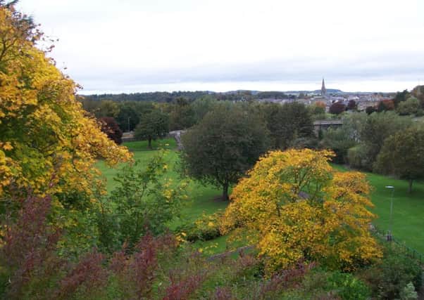 Autumn at Bridgend Park, Kelso