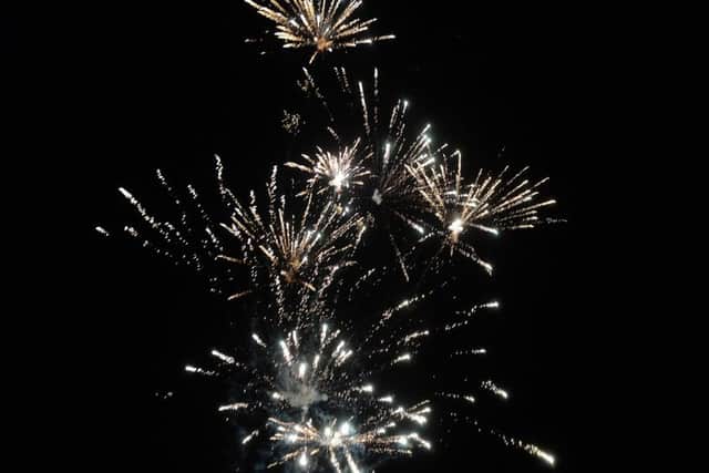 Firework display at Gattonside on Saturday.