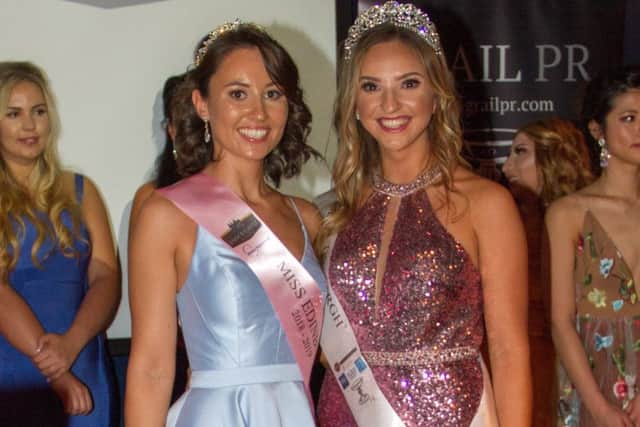 Holly Reshad is crowned Miss Edinburgh at Le Monde Hotel.