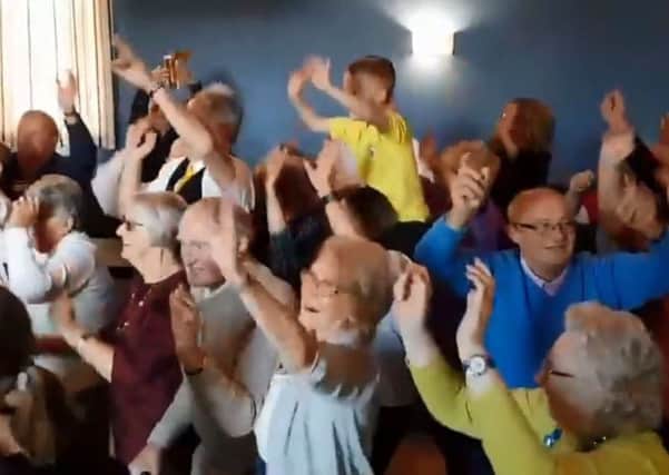 Scenes of pure joy as the Copshaw pensioners (and younger members of the community) let their hair down.