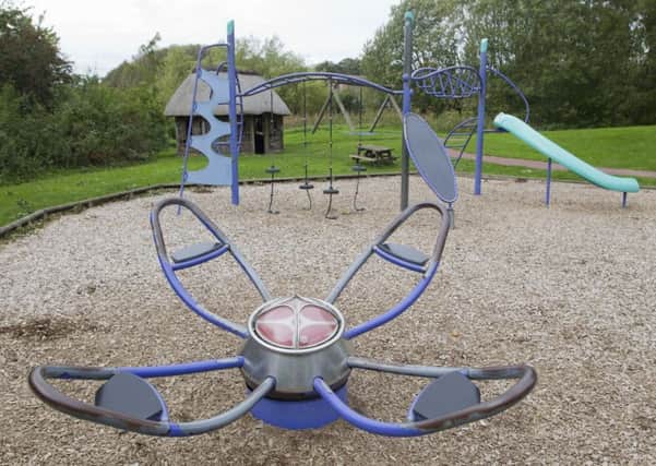 Harestanes Country Park's playpark as it is now.