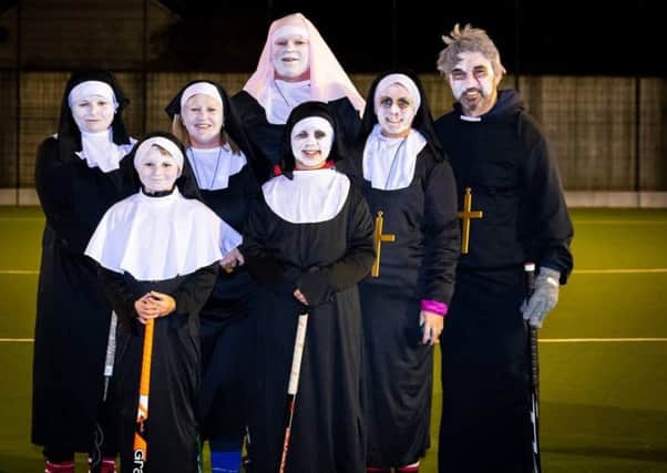 The Fjordhus squad yielded to nun in their enthusiasm for the fund-raising.