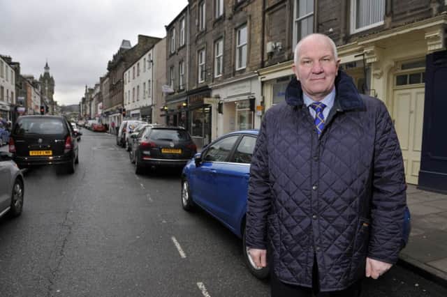 Hawick and Hermitage councillor Watson McAteer in Hawick High Street.