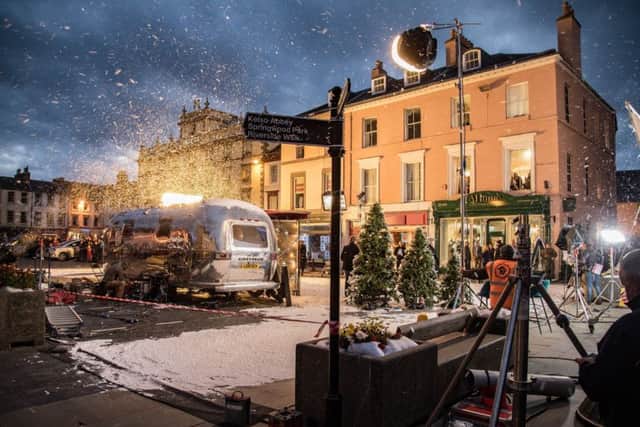 Marks and Spencer filming its 2018 Christmas ad in Kelso.