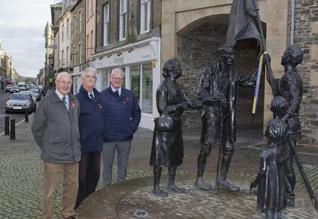 John Hope, George Linton and Stuart Marshall, three of the common riding committees four new life members.
