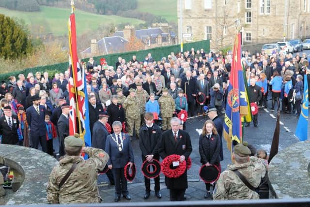 Armistice 100: Selkirk's remembrance  parade.