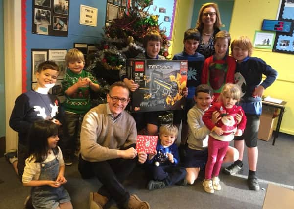 Alfie Gorill, a P5 pupil at Kirkhope Primary School at Ettrickbridge, won 2017s Christmas card competition run by MSP Rachael Hamilton and MP John Lamont.