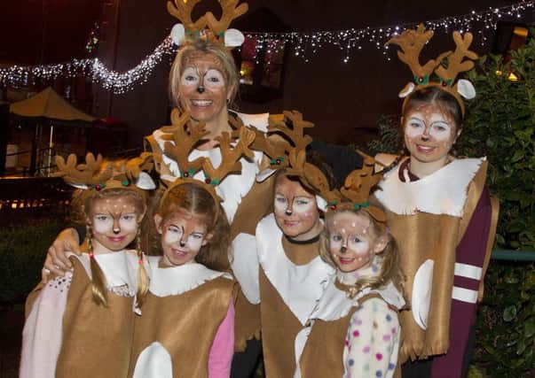 Sam Dean's dance crew performed at the Christmas lights switch on celebrations in Hawick.