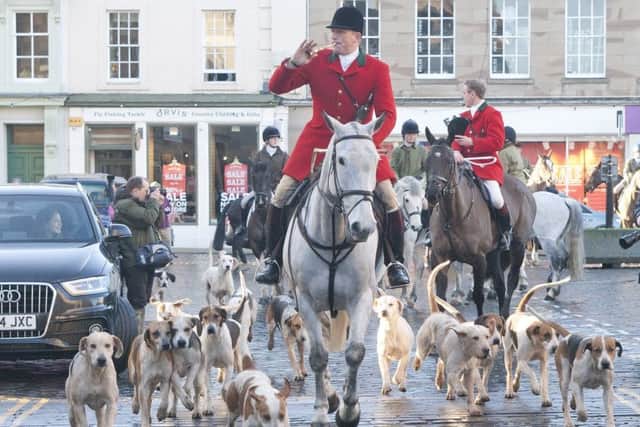 Buccleuch Hunt master Timothy Allen in Kelso.