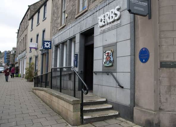 The former Royal Bank of Scotland branch in Jedburgh.
