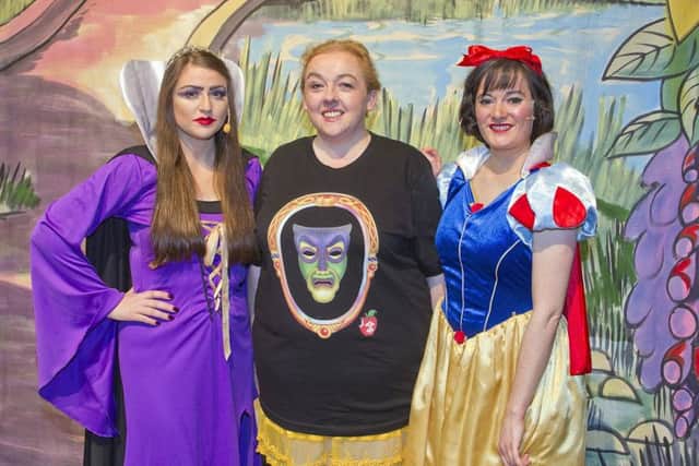 Wicked Queen Catherine Macfarlane, The Mirror, Ros Mundell and Snow White Kim Jeffrey