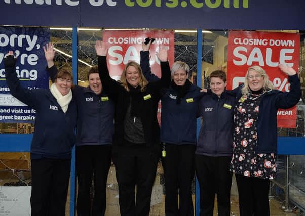 The Original Factory Shop staff, from left, Lisa Clarke, Adele Wallace, manager Vicky Ballantyne, deputy manager Kath Byers, Claire Learmont and Eleanor Yule.