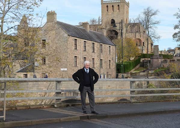 Jedburgh councillor Jim Brown at the A68 opposite the Laidlaw Memorial Pool.