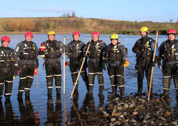 BWRT members supervising the Looney Dook at Birgham in 2018.