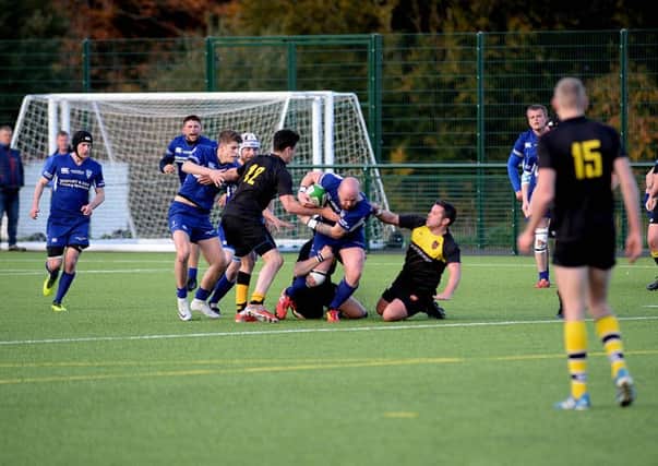 Matthew Mallin, in possession in a previous game, scored the Linden's concluding try at Leith (stock image).