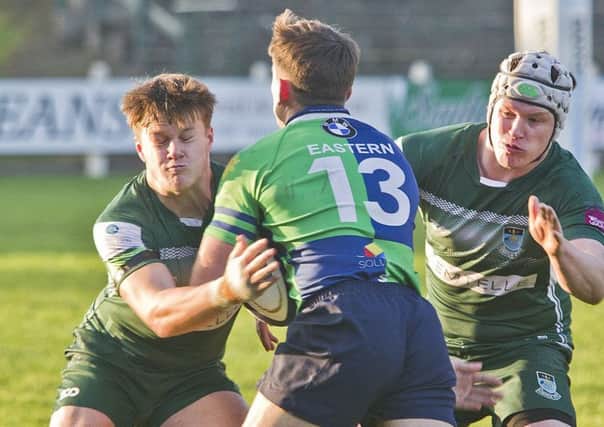 Andrew Mitchell (left) contributed Hawick's only try against Edinburgh Accies (stock image).