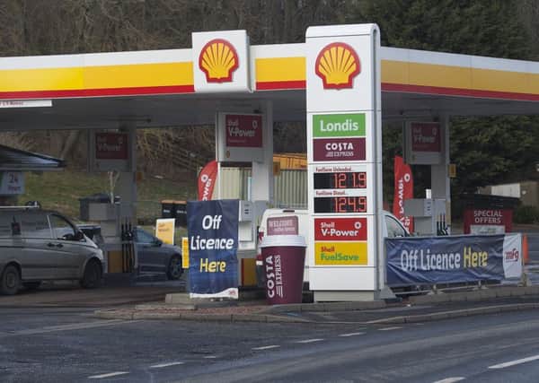 Jedburgh's Shell filling station on Edinburgh Road.