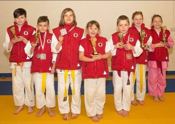 The young Galashiels Focus Judo Club enthusiasts.