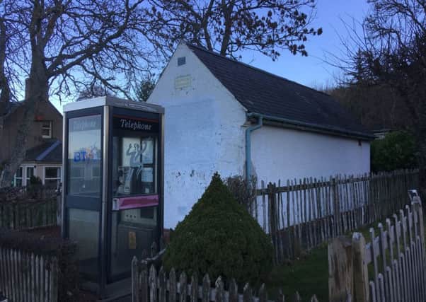 BT's telephone exchange at Camptown, Jedburgh.