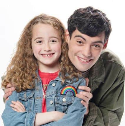 Mimi Robertson as Molly, with her on-screen brother Mack, played by Joshua Haynes.