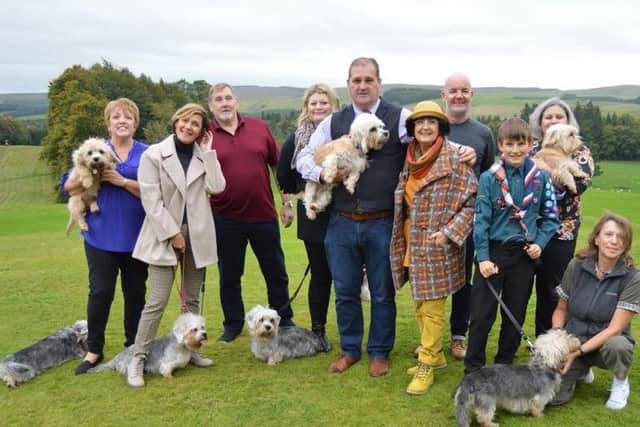 Anita Manning meets Dandie Dinmonts at Bowhill House.