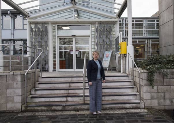 Council leader Shona Haslam at Scottish Borders Council's Newtown headquarters.