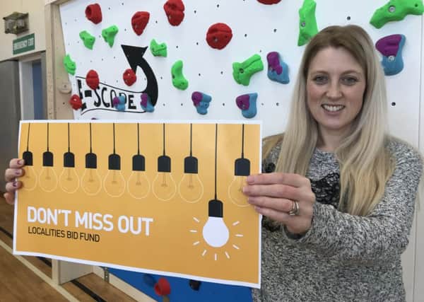 Sian Snowdon from Escape Youth Services in Hawick encourages people to get their applications in for the localities bid fund by the February 28 deadline.