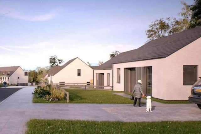 How the Coopersknowe Crescent houses in Galashiels would look.