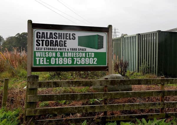 Wilson G Jamieson Fencing and Forestry's Farknowes yard site in Langshaw Road, Galashiels.