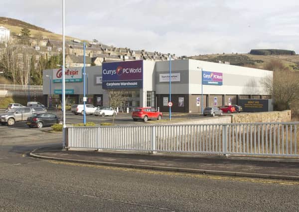 Comely Bank retail park in Galashiels.