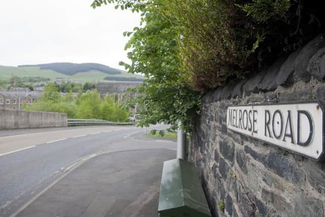Melrose Road in Galashiels.