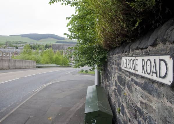 Melrose Road in Galashiels.