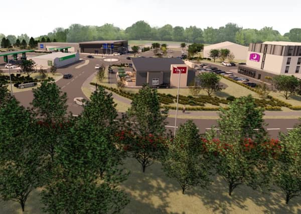 How the proposed Borders Gateway complex in Tweedbank would look.