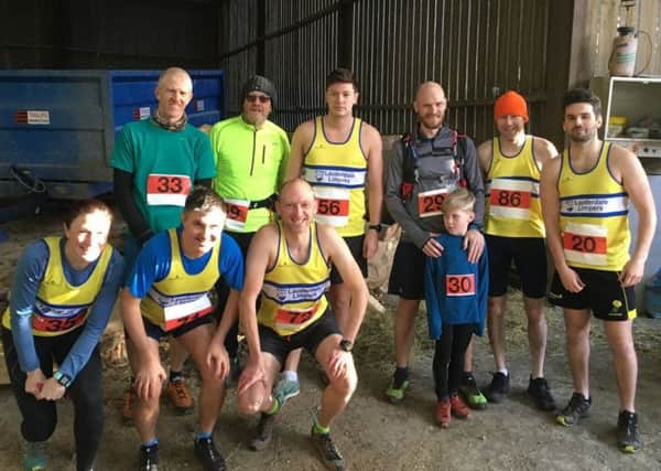 Lauderdale Limpers runners at the Lilliesleaf 10K.