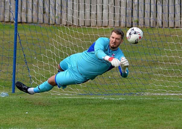 Goalkeeper Craig Saunders - work commitments have ended his through-the-week training until the end of the season (archive image).