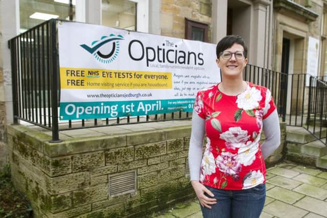 Lee Street outside the new clinic in Jedburgh, opening in April.